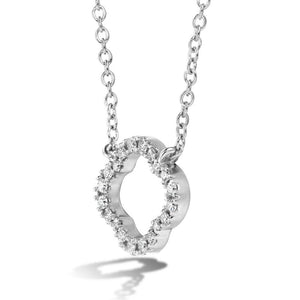 Hearts On Fire 18KW Diamond Petal Necklace HFPSIGP00108W-C