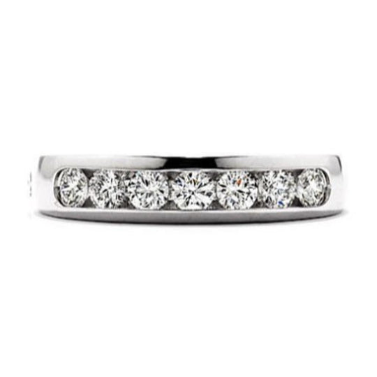 Hearts on Fire 18K White Gold Ladies Duet Channel Set Diamond Band SICR00258W