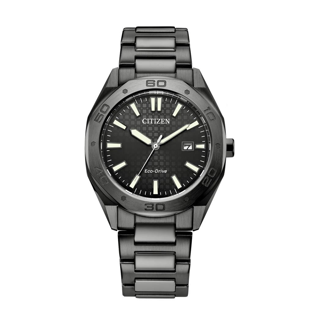 Citizen Gray Stainless Eco Drive Watch BM7637-81H