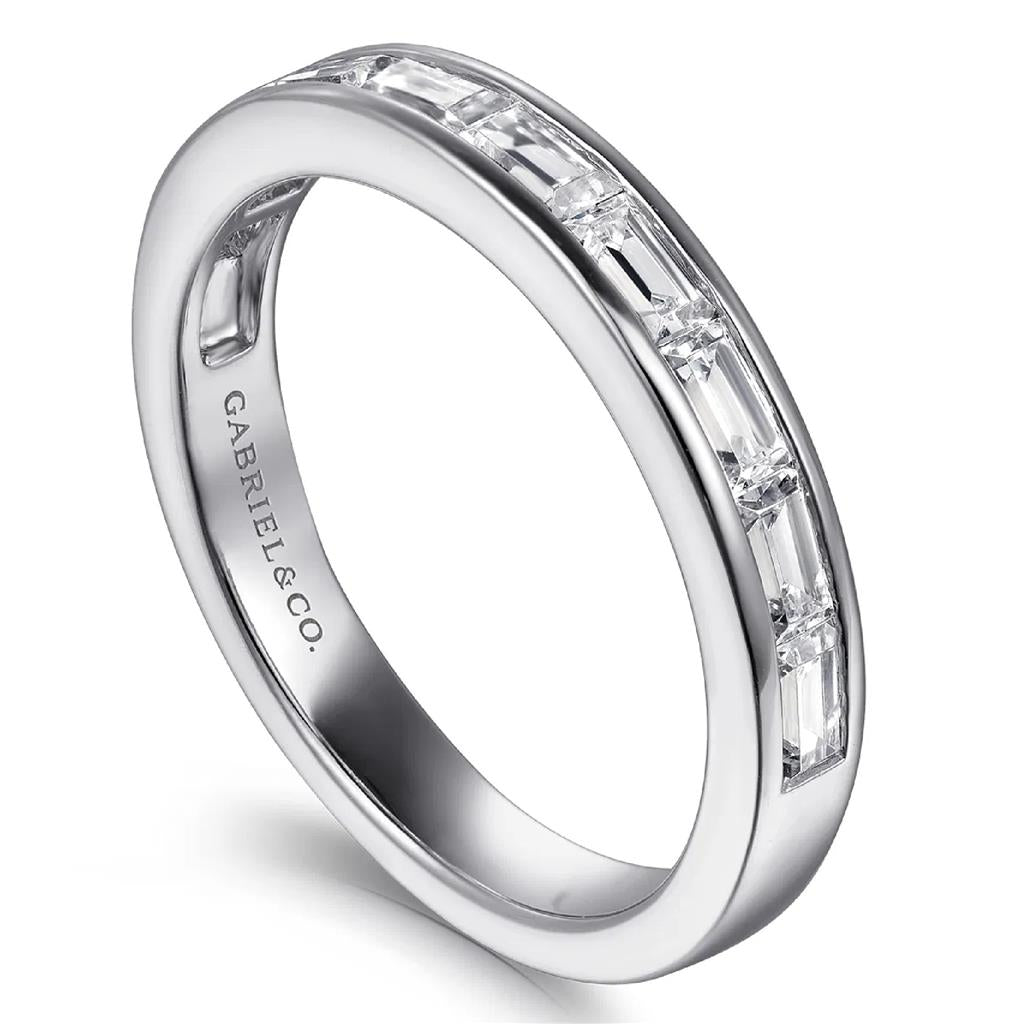 Gabriel & Co 14K White Gold Channel Set Diamond Band AN16448Y43JJ