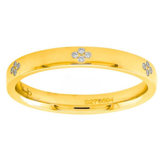 Uneek 14K Yellow Gold Stackable Diamond Eternity Ring LVB158Y