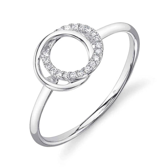 Shy Creation 14K White Gold Love Knot Ring SC55027232