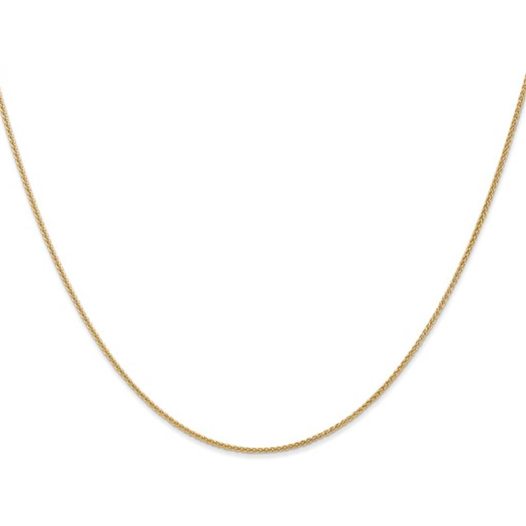 14K Yellow Gold 1mm Wheat Chain 1555-20