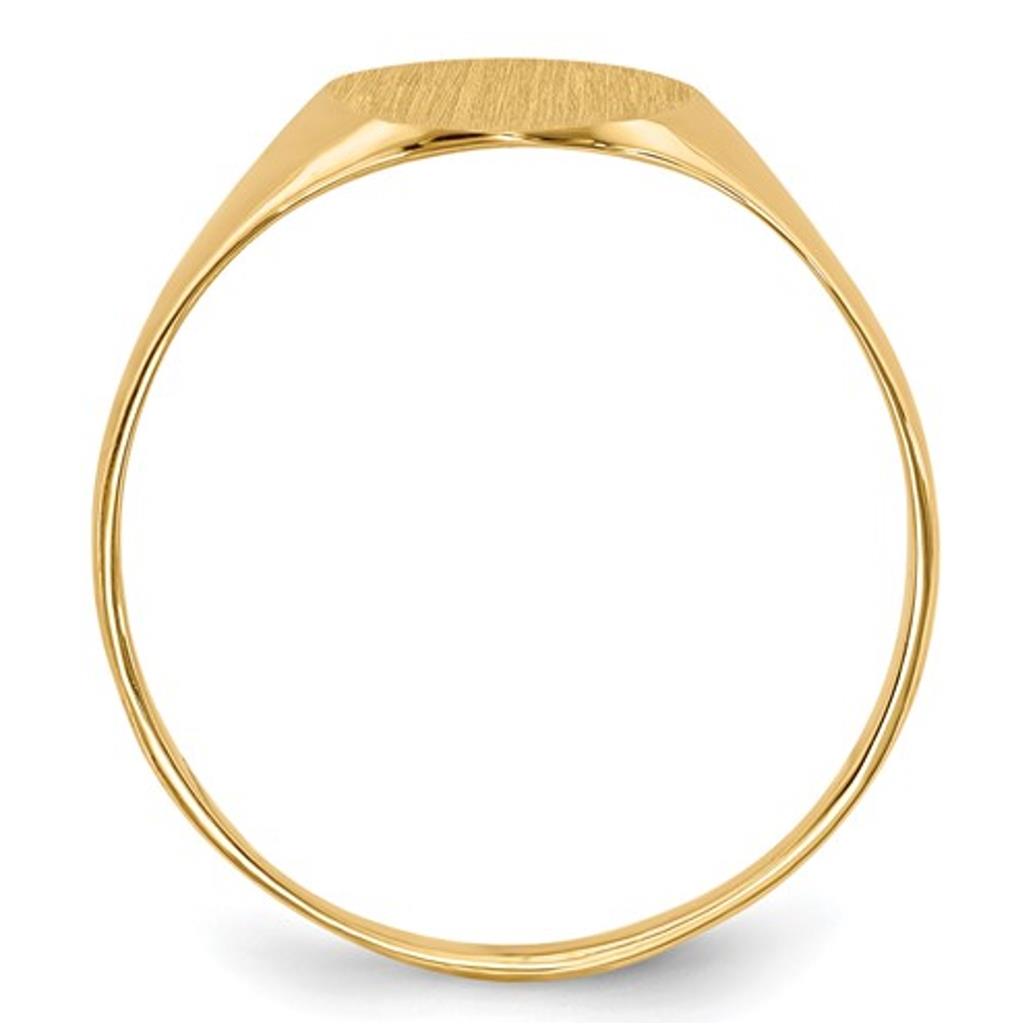 14K Yellow Oval Signet Ring RS100