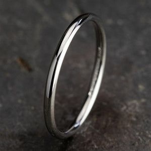 Benchmark 14K White Gold Plain 2mm Band LCF12014KW06.5