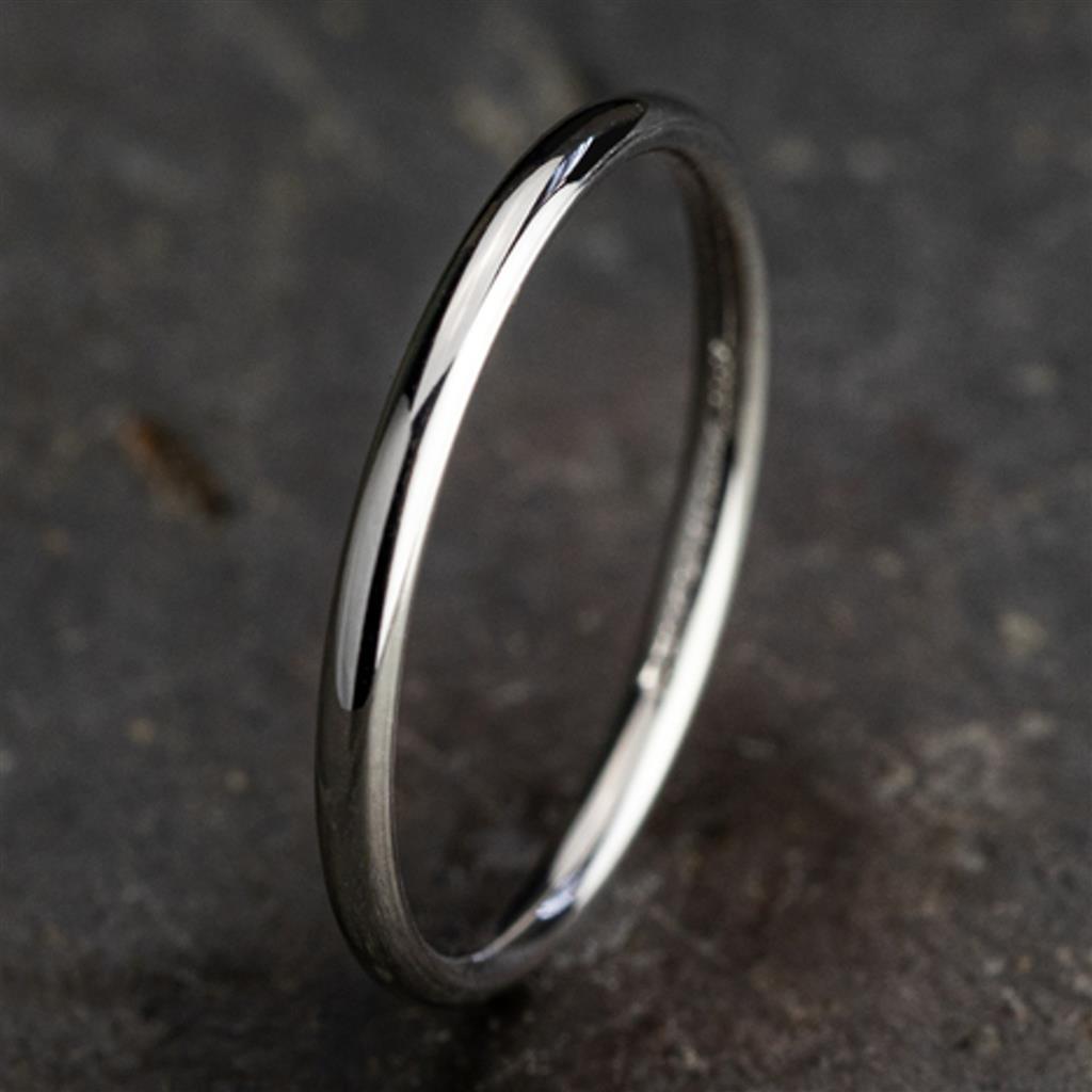Benchmark 14K White Gold 2mm Comfort Fit Band LCF12014KW06.5
