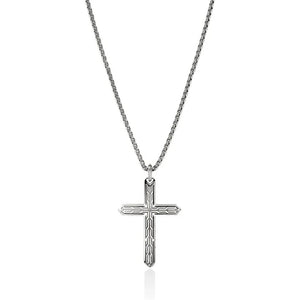 John Hardy Sterling Silver Icon 50 Cross Pendant Necklace NM989477X22