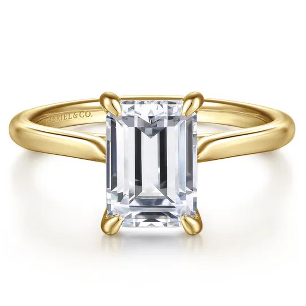 Gabriel & Co 14K Yellow Gold Solitaire Engagement Ring ER16336E8Y4JJJ