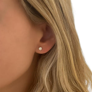 14K White Gold 3 Prong 3/4ctw Diamond Studs 3/4 Stud3