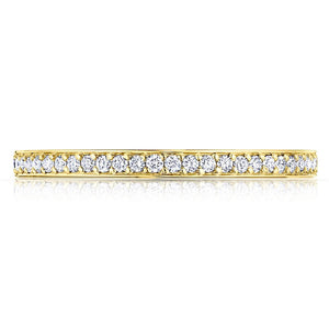 Tacori 18K Yellow Gold Dantela 1/2 Way Diamond Band 2630 B SMP 1/2 Y