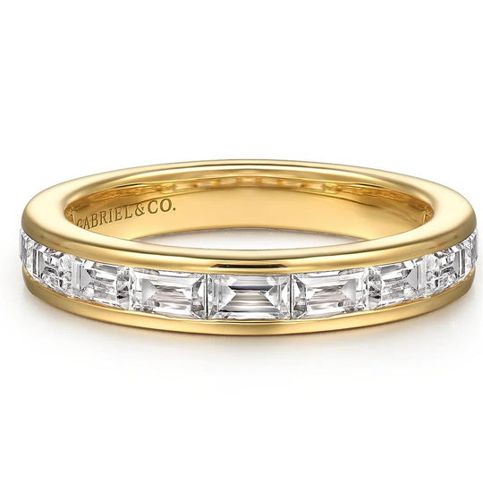 Gabriel & Co 14K Yellow Gold Channel Set Diamond Band AN16448Y43JJ