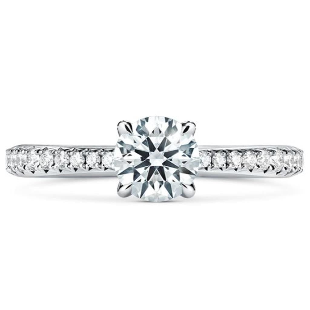 Hearts On Fire Platinum Vela Diamond Engagement Ring UU2640O80