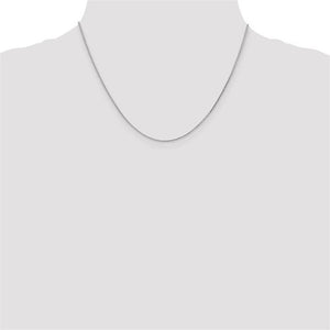 14K White Gold Diamond Cut Wheat Chain 1201-20