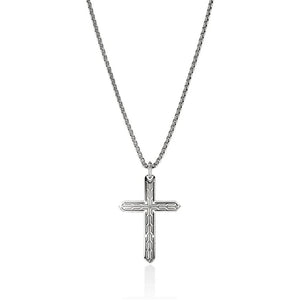 John Hardy Sterling Silver Icon 50 Cross Pendant Necklace NM989477X24