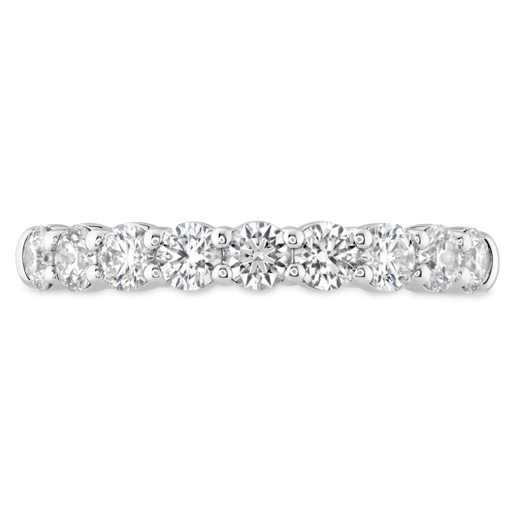 Hearts On Fire 18KW 9 Stone Diamond Band HBASIG901008W-C