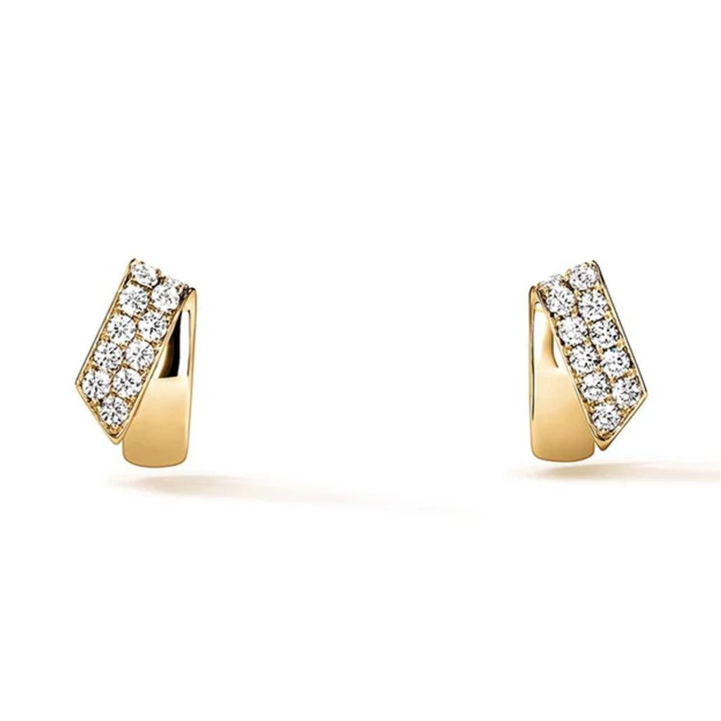 Hearts On Fire 18K Yellow Gold Inside/Out Diamond Flip Huggies UU30028Y