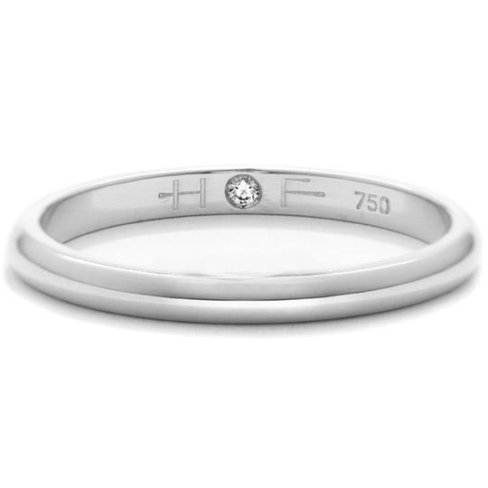 Hearts On Fire 18K White Gold 2mm Comfort Fit Band UU29478WGHV2mm6500