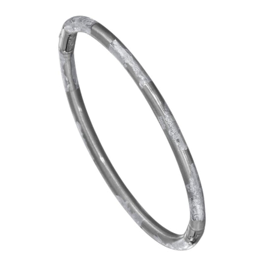Soho Sterling Silver Gray Foliage Bangle AB121XSFOLIAGE