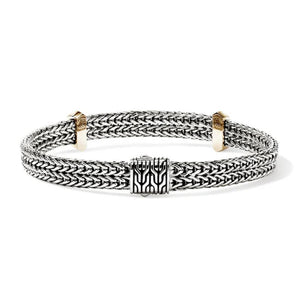 John Hardy 14K Yellow Gold and Sterling Silver Icon Link Bracelet BUZZ98978XUM