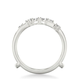 14KW Floral Curved Diamond Ring Enhancer 35-9444W-L.00