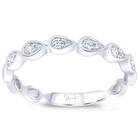 Uneek 14K White Gold Pear Design Diamond Band LVBAD2950W