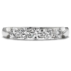 Hearts on Fire 18KW 5 Stone Diamond Band 5STB01508W-C