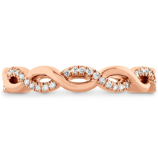 Hearts on Fire 18K Rose Gold Destiny Lace Diamond Eternity Band HBADSTLACT8R-Z65-C