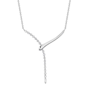 Shy 14KW Diamond Drop Necklace SC55026555