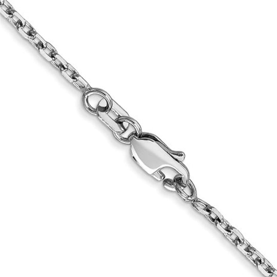 14K White Gold 1.8mm Cable Chain PEN198-20