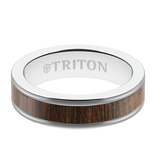 Frederick Goldman Tungsten Wood Insert Band 11-6191WCD6-G.00