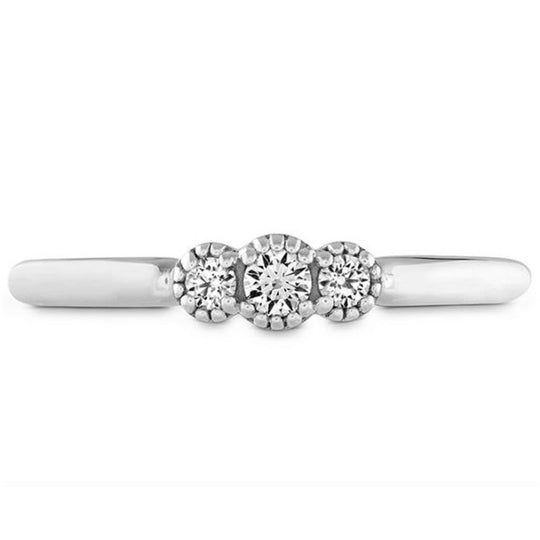 Hearts on Fire 18K White Behati Sweetheart Band - HP-HBA75628W-N