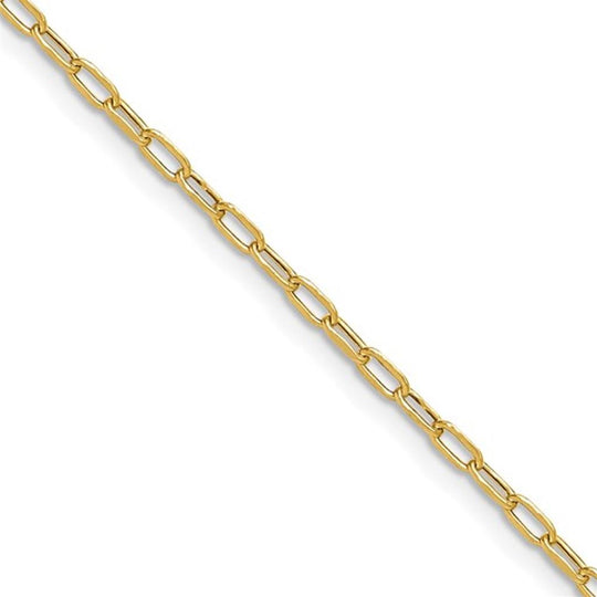 14K Yellow Gold Paperclip Bracelet 7276-8