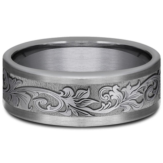 Benchmark Gray Tantalum Vintage Script Band CFS847391GTA10