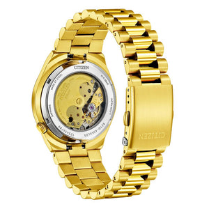 Citizen Gents Gold Tone Stainless Steel "Tsuyosa" Automatic Watch NJ0152-51X