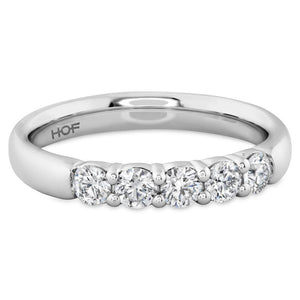 Hearts On Fire 18K White Gold 5 Stone Diamond Band HBASIG500508W-C