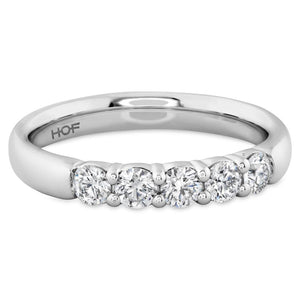 Hearts On Fire 18KW 5 Stone Diamond Band HBASIG500508W-C