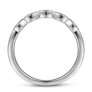 Gabriel 14KW Curved Diamond Band WB15611O3W44JJ