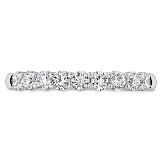 Hearts On Fire 18K White Gold 9 Stone Diamond Band HBASIG900508W-C