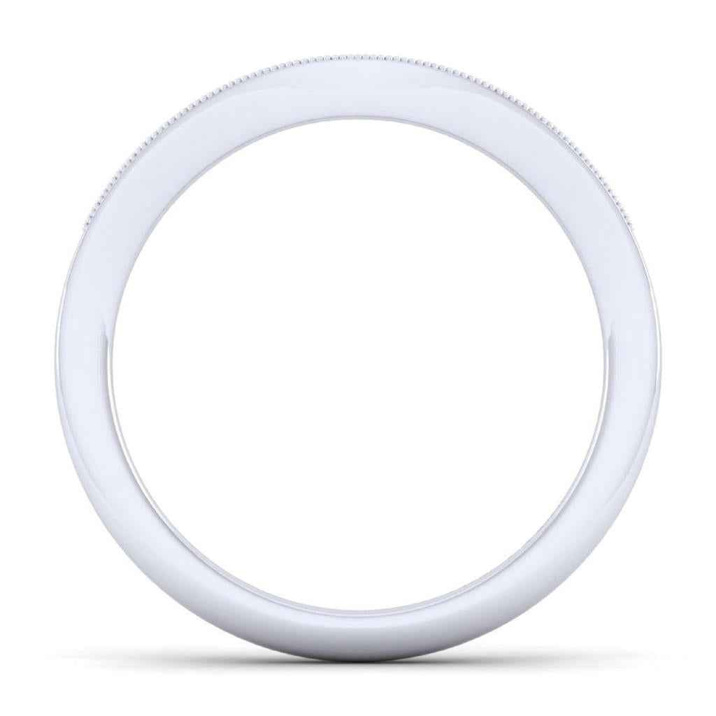 Gabriel & Co 14K White Gold Victorian Curved Diamond Band WB11721R3W44JJ