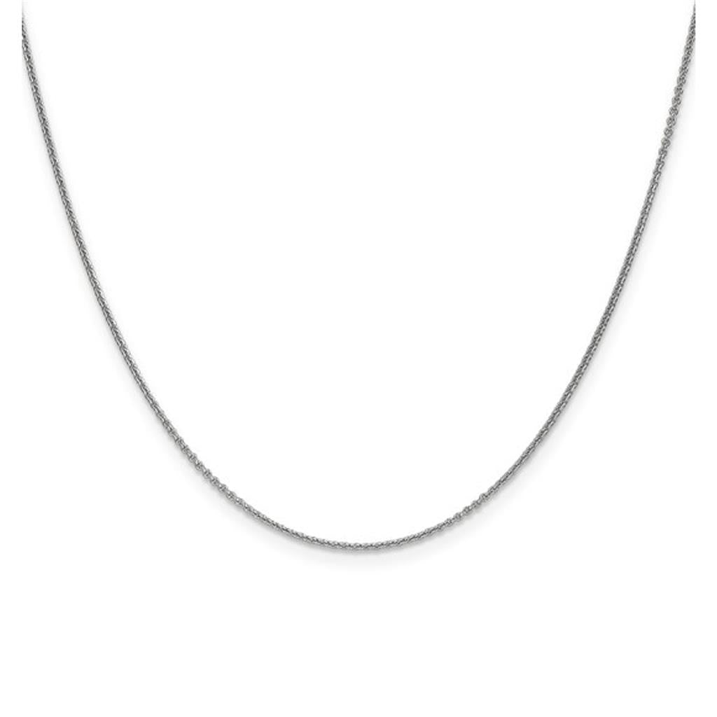 14K White Gold 1.1MM Cable Chain 4072-20
