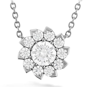 Hearts on Fire 18KW Aerial Sol Diamond Halo Necklace HFNARSOL00908W