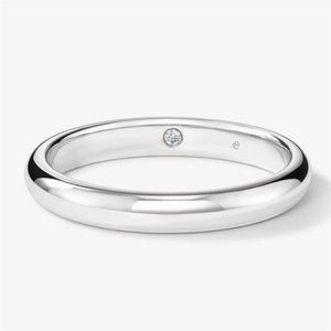 Hearts On Fire 18K White 2mm Comfort Fit Band - UU29478WGHV2mm6500