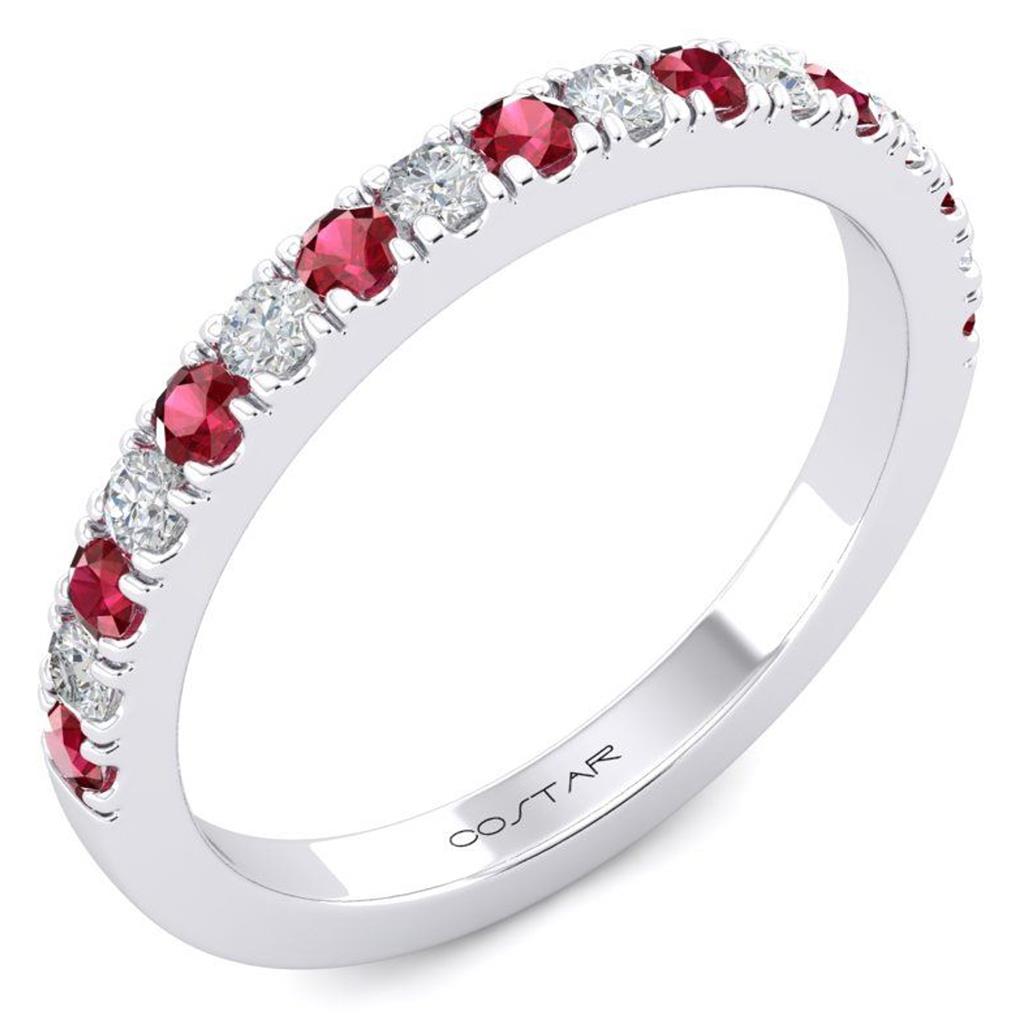 Costar 14KW Ruby & Diamond Band R14026WB-RU