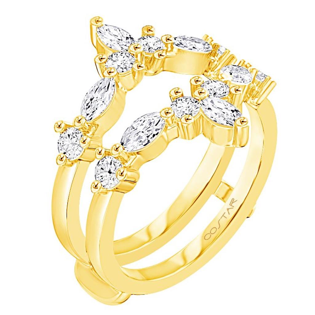 Costar 14K Yellow Varied Shape Diamond Enhancer Ring R15075YB