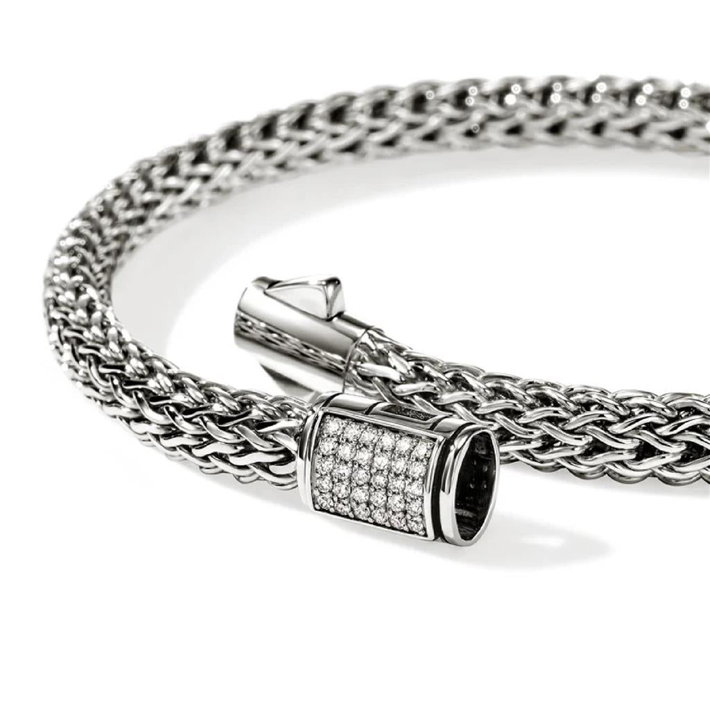 John Hardy Sterling Silver Icon Diamond Bracelet BUP9900962DIXUM