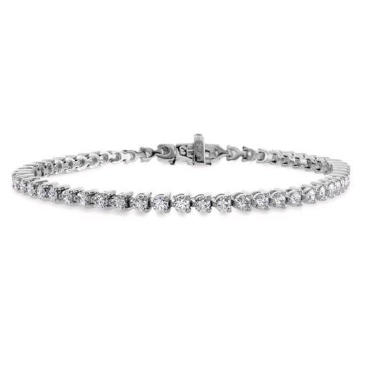 Hearts on Fire 18K White Gold Temptation Diamond Bracelet HBPSEL2858W-48