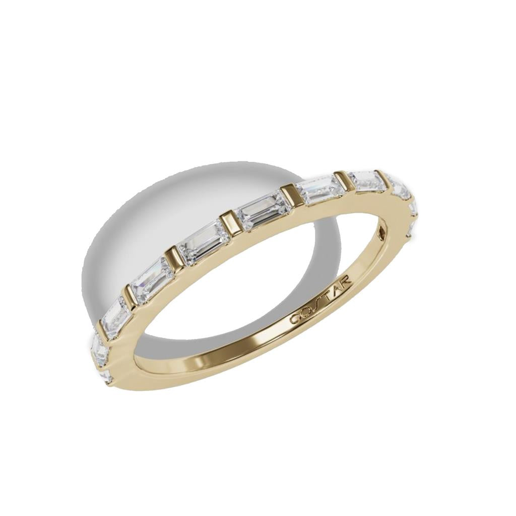 Costar 14K Yellow Gold Baguette Diamond Band R13143YB035