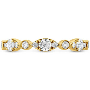 Hearts On Fire 18K Yellow Gold Bezel Regal Diamond Band UU6838Y