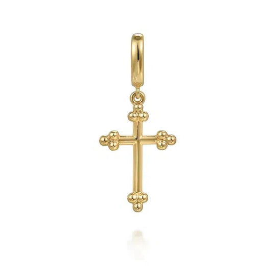 Gabriel & Co 14K Yellow Gold Bujukan Cross Pendant PT7577Y4JJJ
