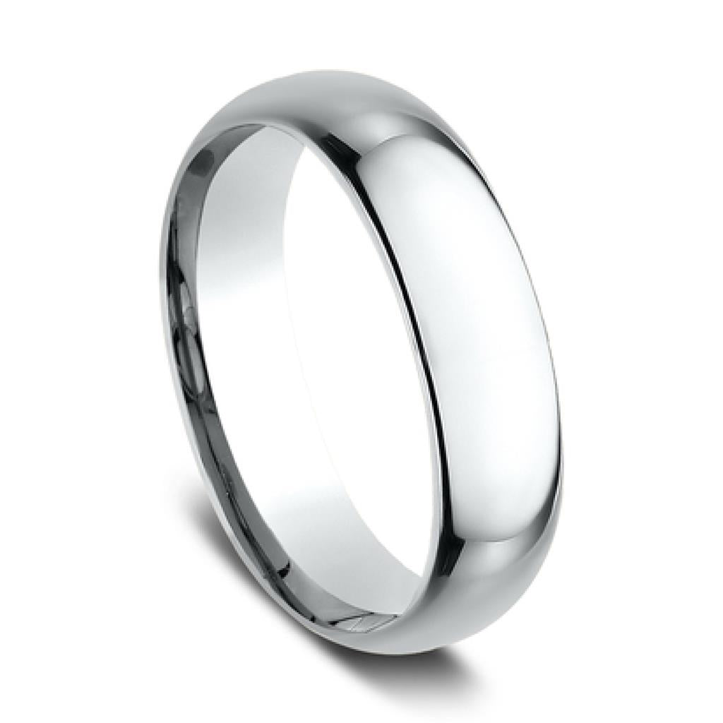 Benchmark 14K White Gold 6mm Comfort Fit Band LCF16014KW06.5